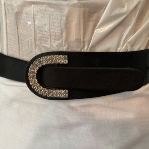 Rhinestone/Black belt
